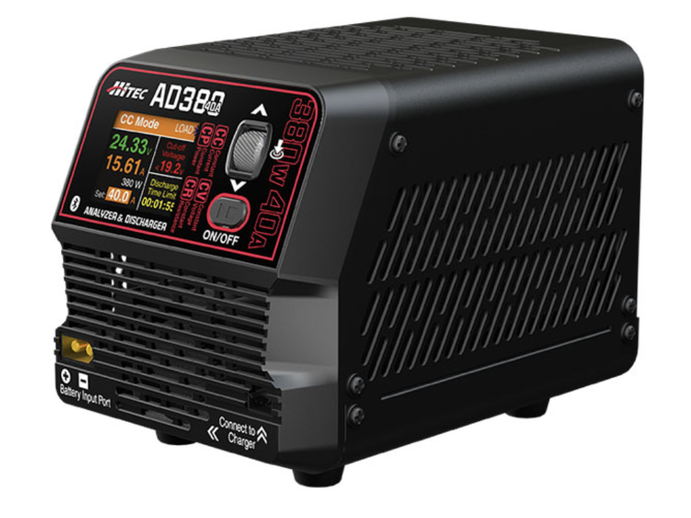 無線空調システム 充電器2個付き ※値引き不可※ ハイテック】44359-V2 ANALYZER&DISCHARGER AD380 Vol.2 アナライザ